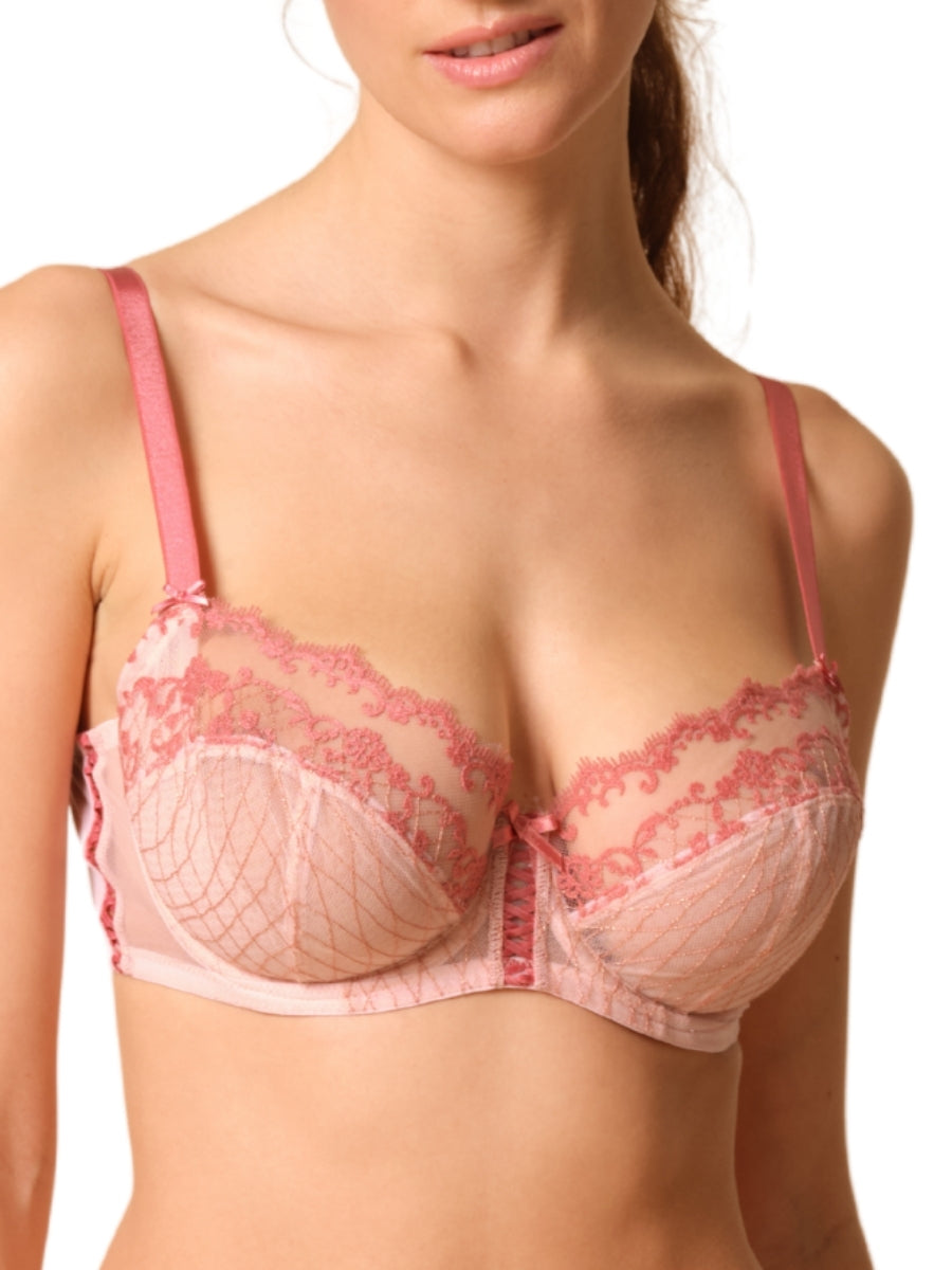 Lacage Balconette Bra - Rose