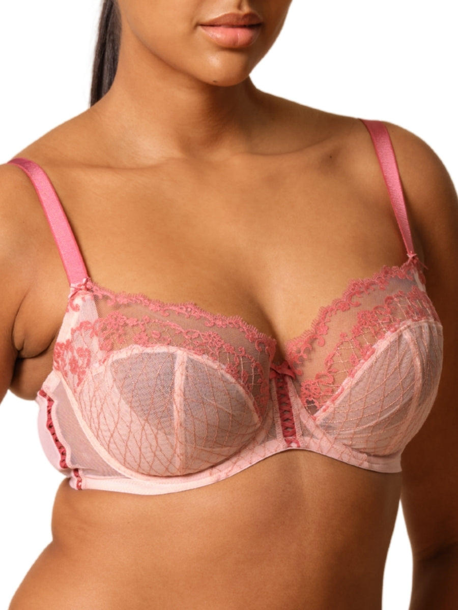 Lacage Balconette Bra - Rose