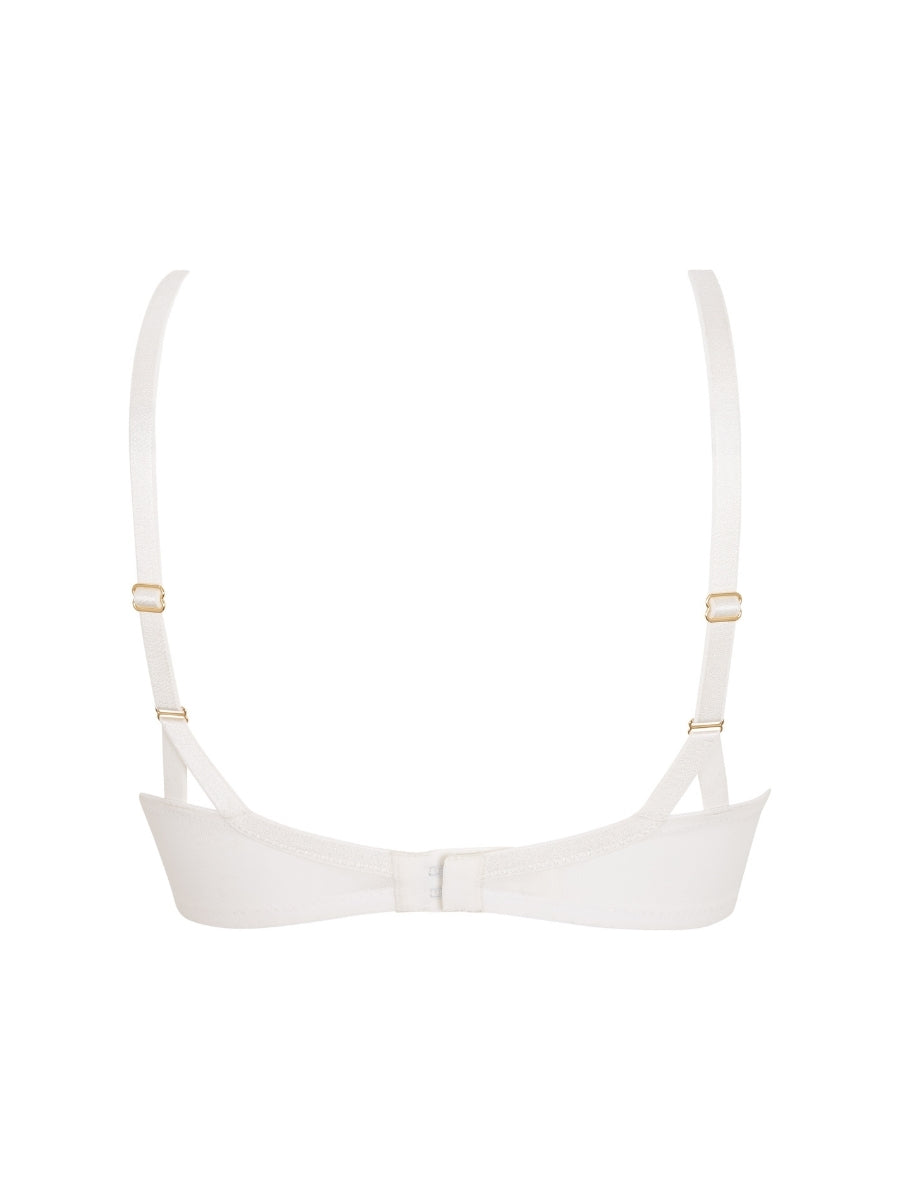 Lacage Padded Plunge Bra - Pale Ivory