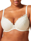 Lacage Padded Plunge Bra - Pale Ivory
