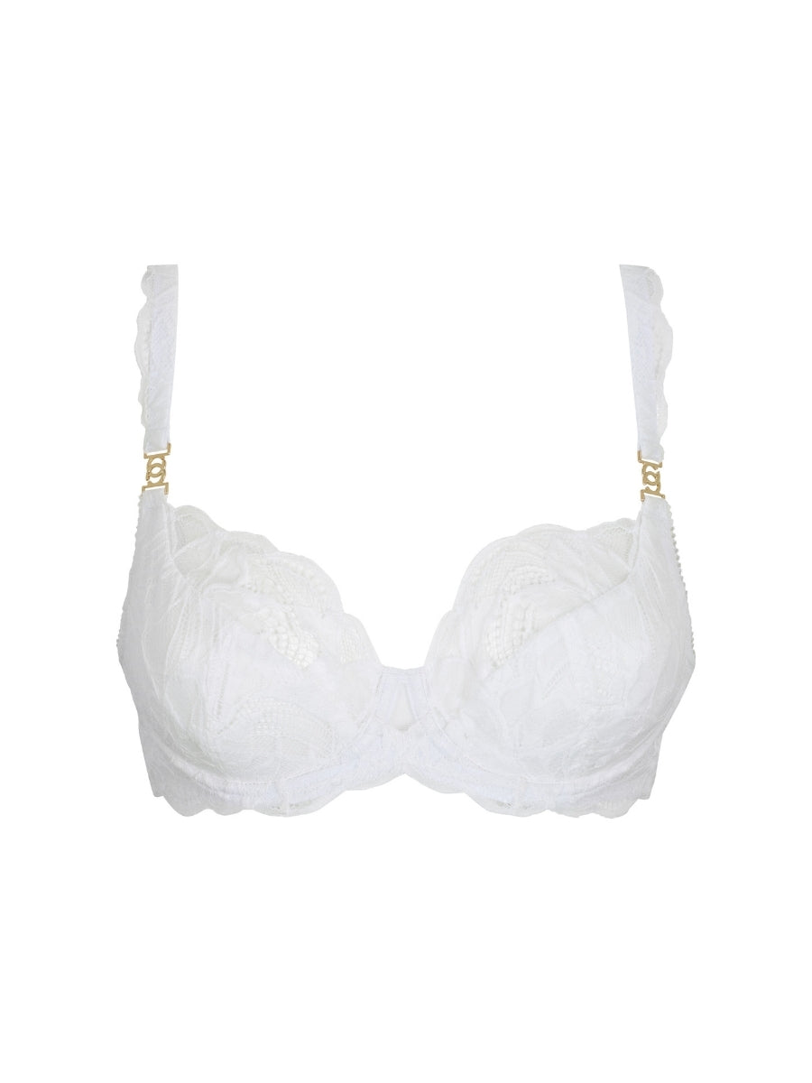 Lace Soirée Full Cup Bra - White