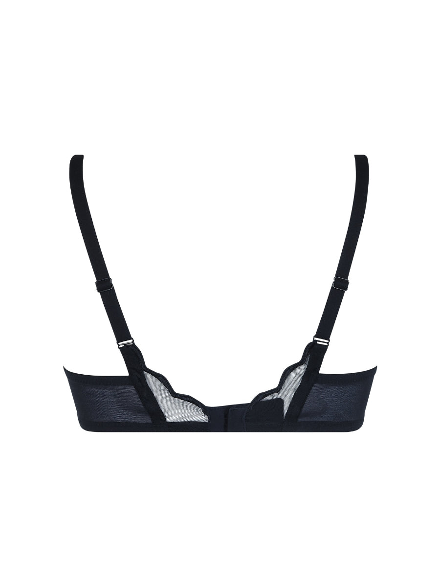 Obsession Balconette Bra - Black