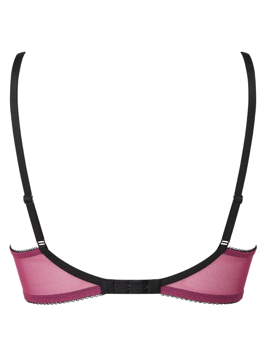 Superboost Lace Padded Plunge Bra - Purple Potion