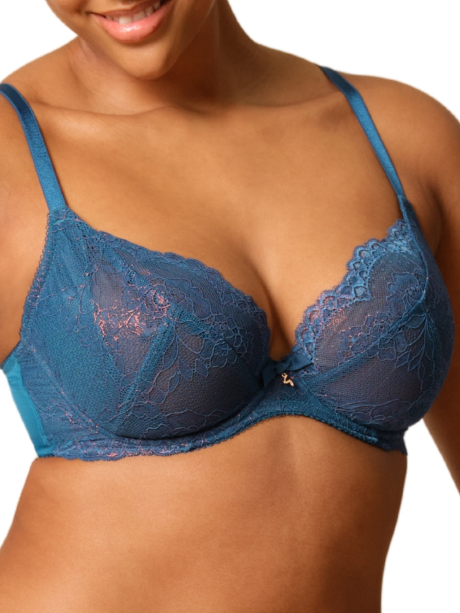 Superboost Lace Plunge Bra - Deep Teal