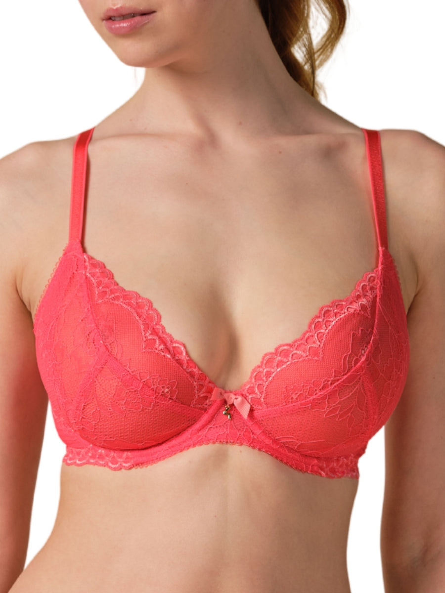 Superboost Lace Plunge Bra - Sugar Coral