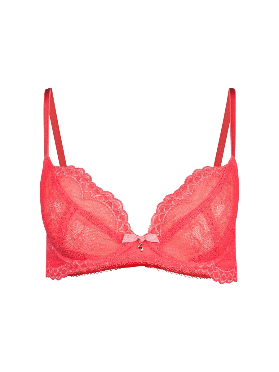 Superboost Lace Plunge Bra - Sugar Coral