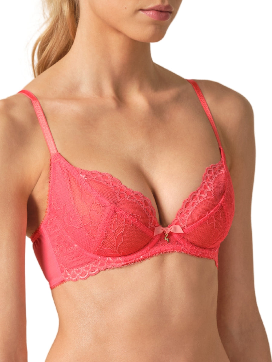 Superboost Lace Plunge Bra - Sugar Coral