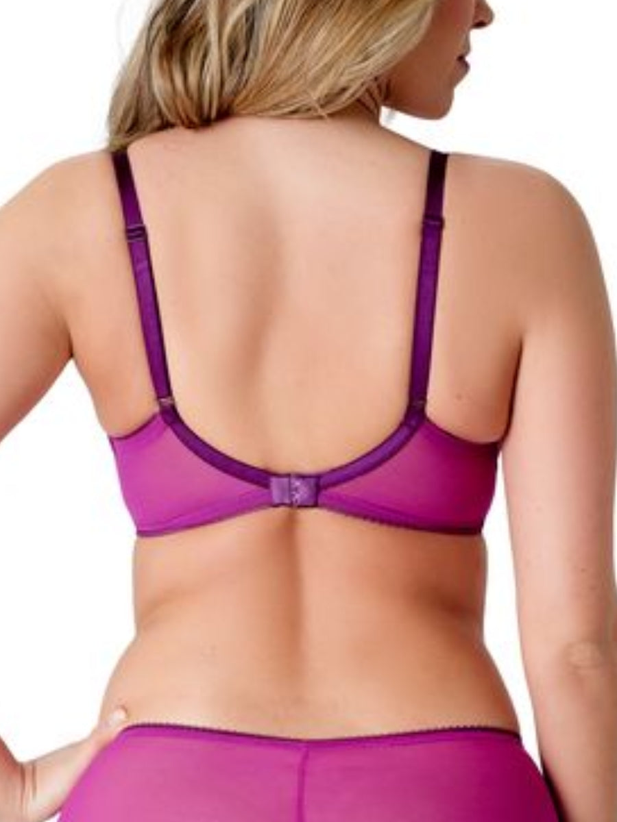 Swirl Plunge Bra - Raspberry