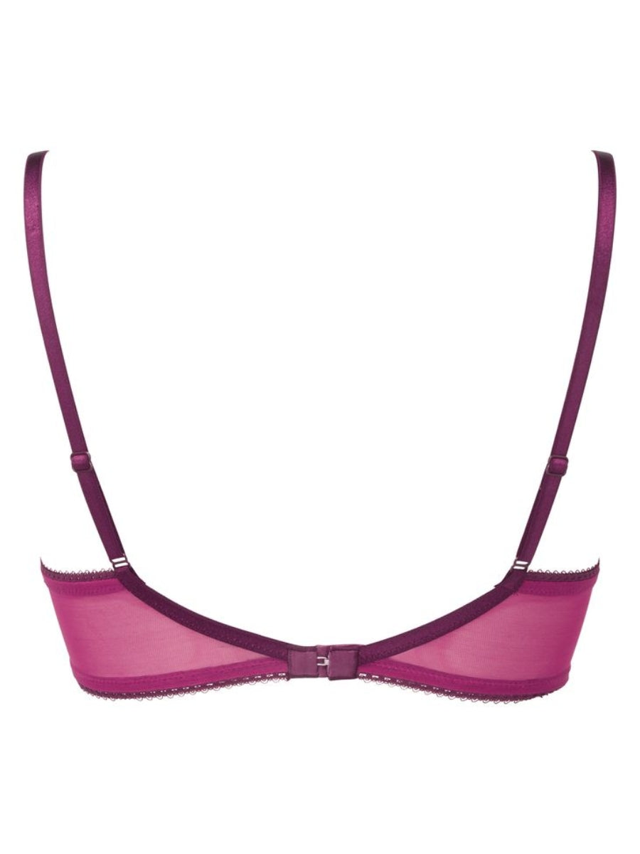 Swirl Plunge Bra - Raspberry