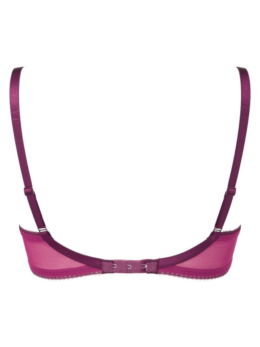 Swirl Balcony Bra - Raspberry
