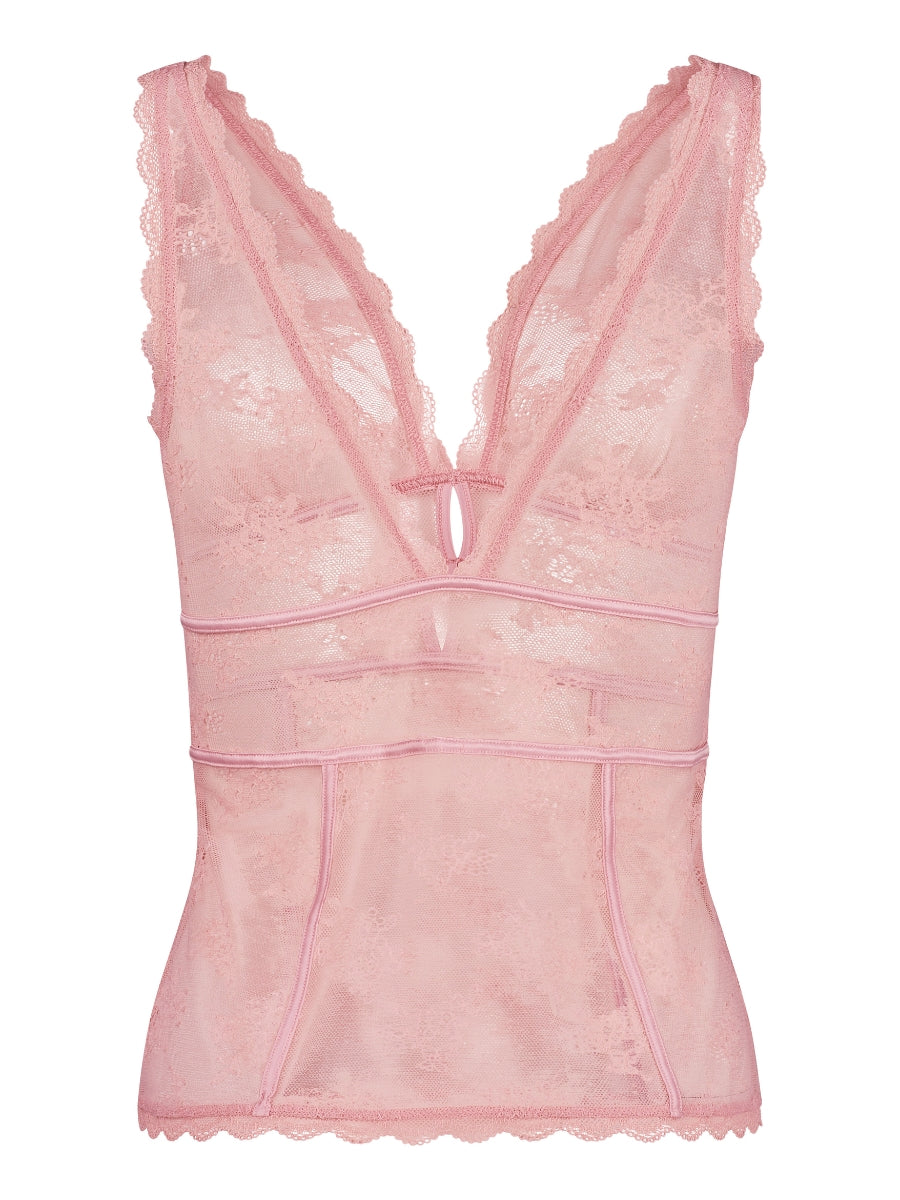 Vintage Romance Cami Top - Soft Pink