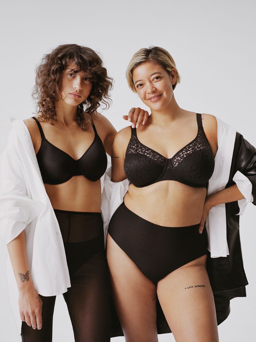 chantelle easy feel norah moulded bra black