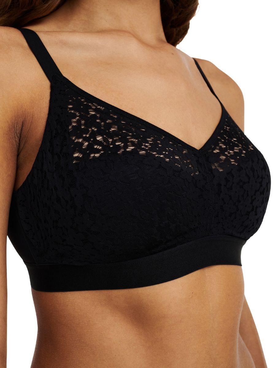 chantelle easy feel norah wirefree support bra black