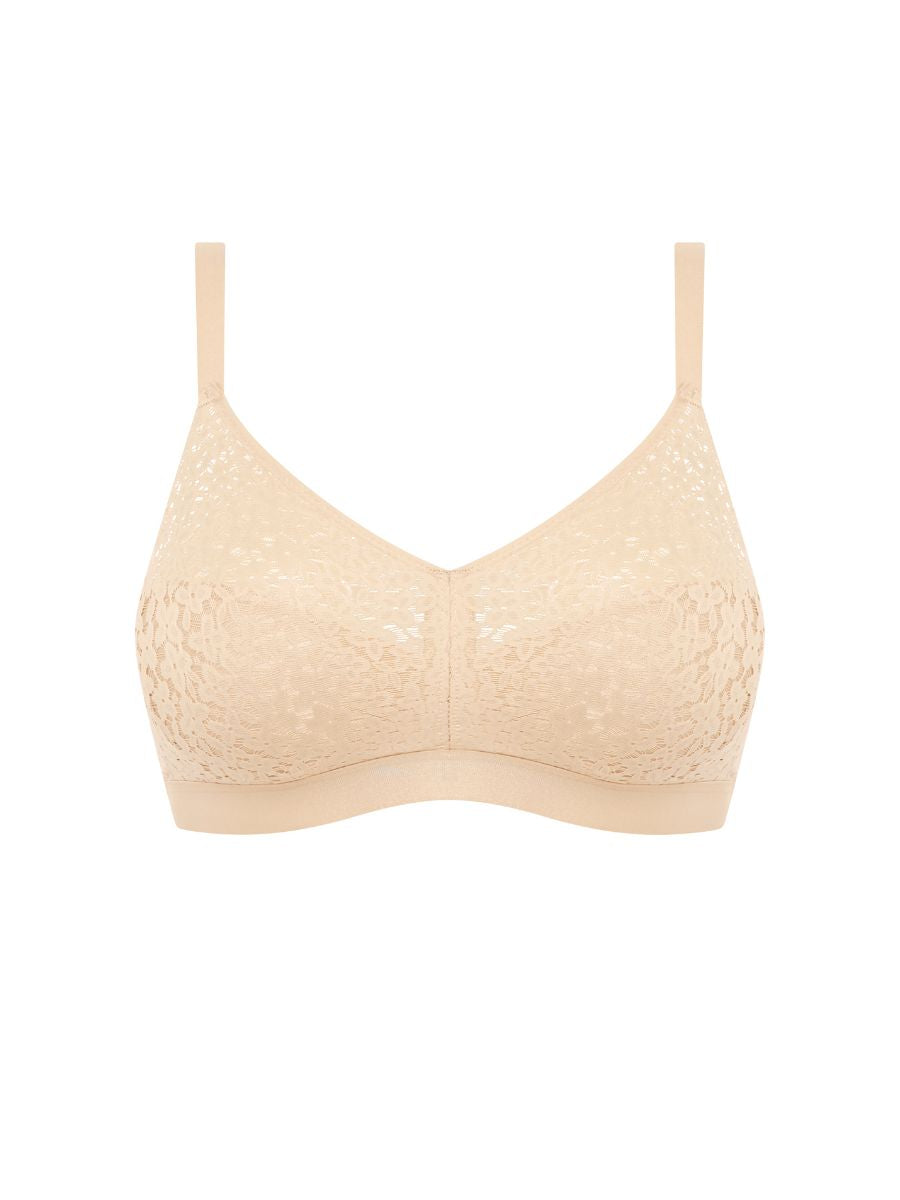 chantelle easy feel norah wirefree support bra golden beige