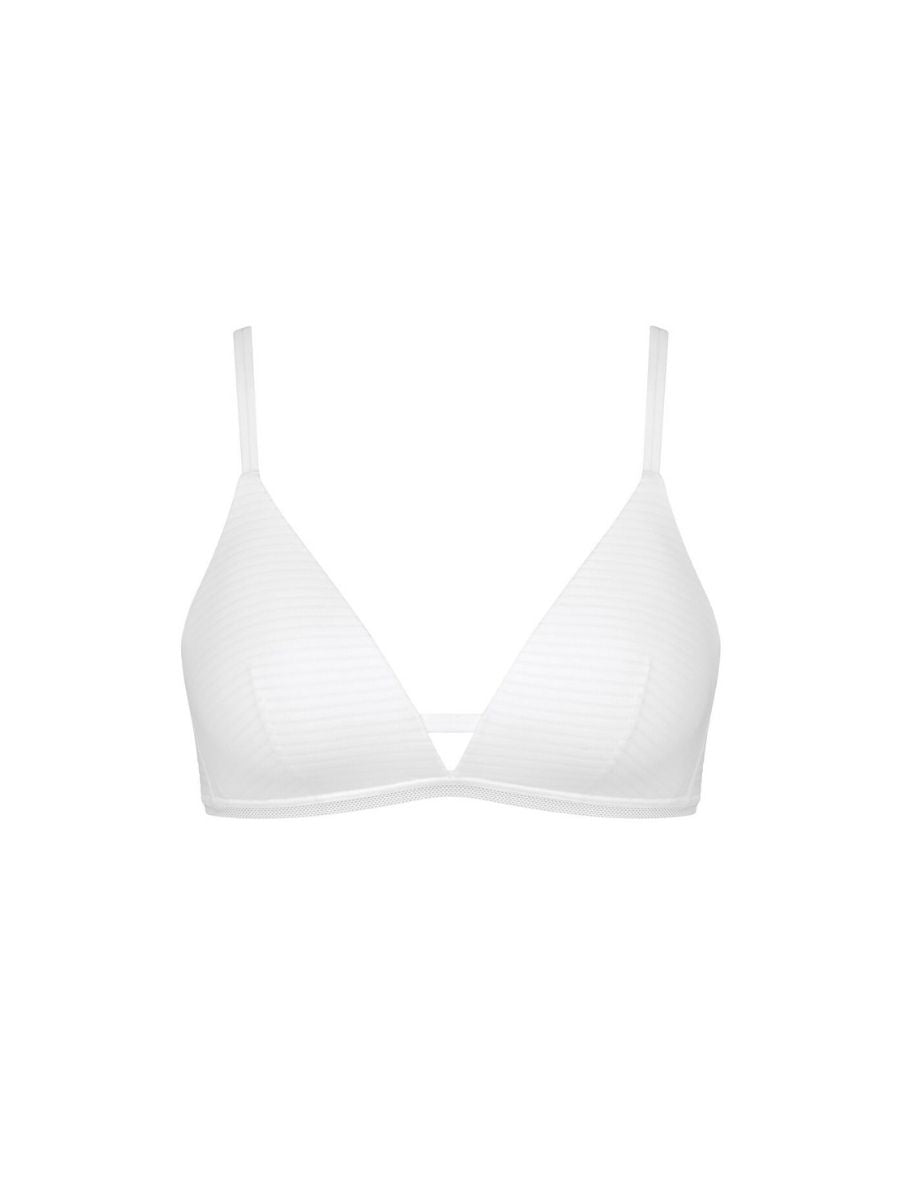 Ever Fresh Plus Plunge Bralette - White