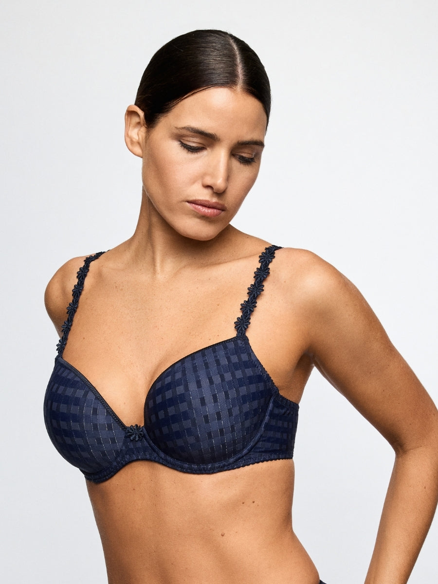 Avero Padded Plunge Bra - Velvet Blue