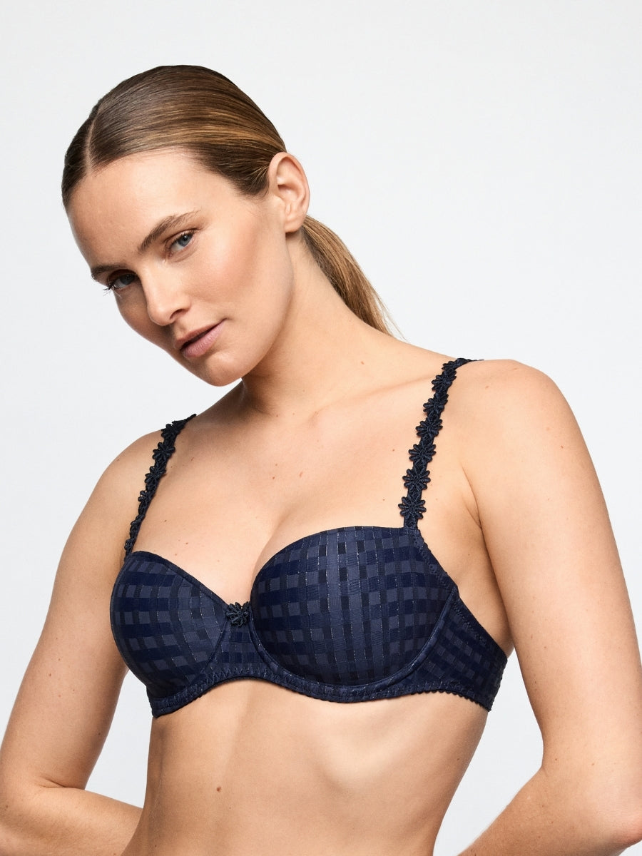 Avero Padded Balcony Bra - Velvet Blue