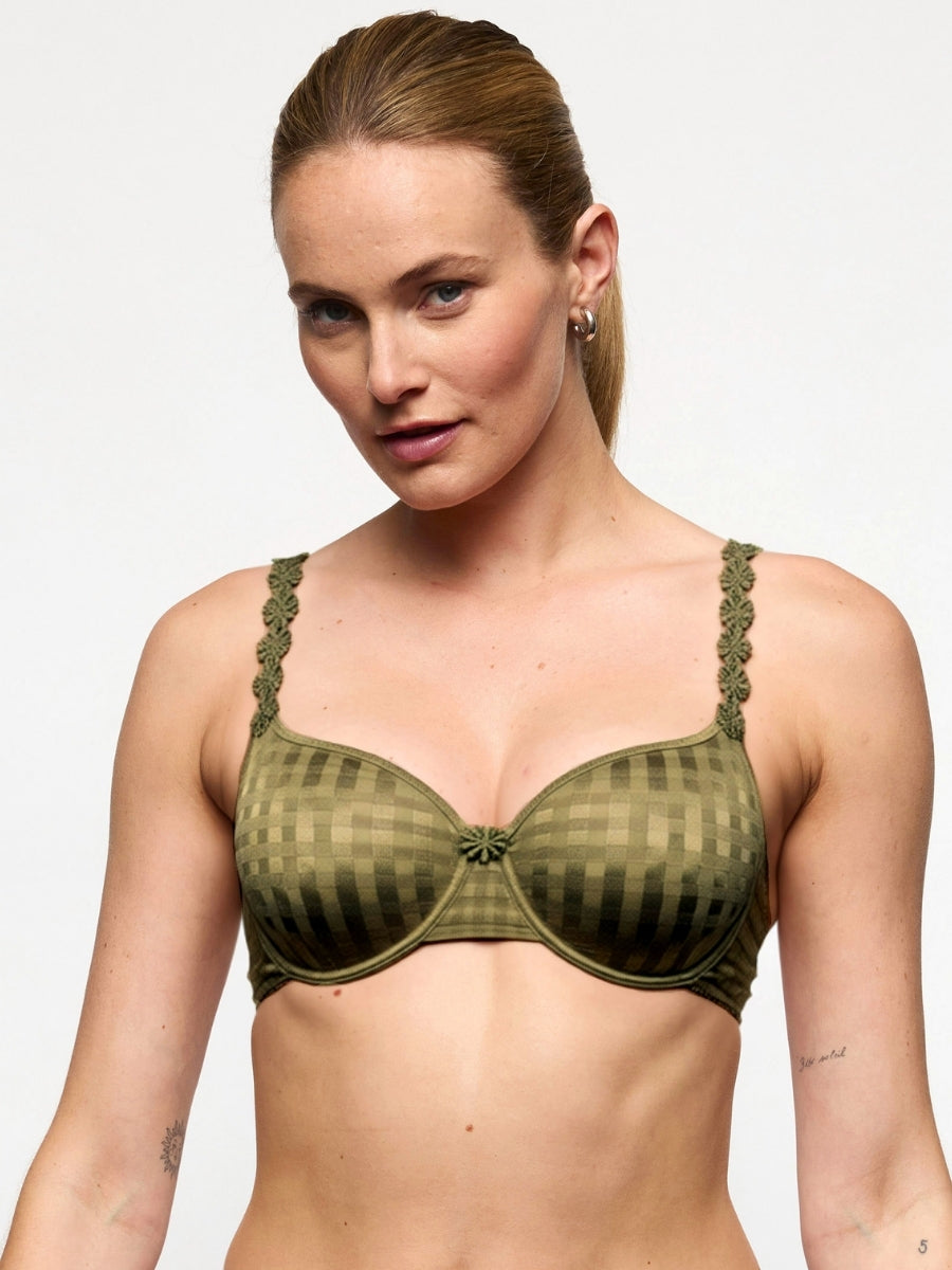 Avero Full Cup Seamless Bra - Olive