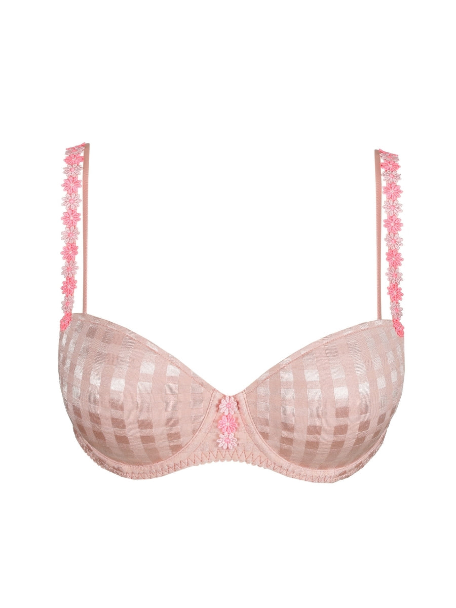 Avero Tiny Padded Balcony Bra - Powder Rose