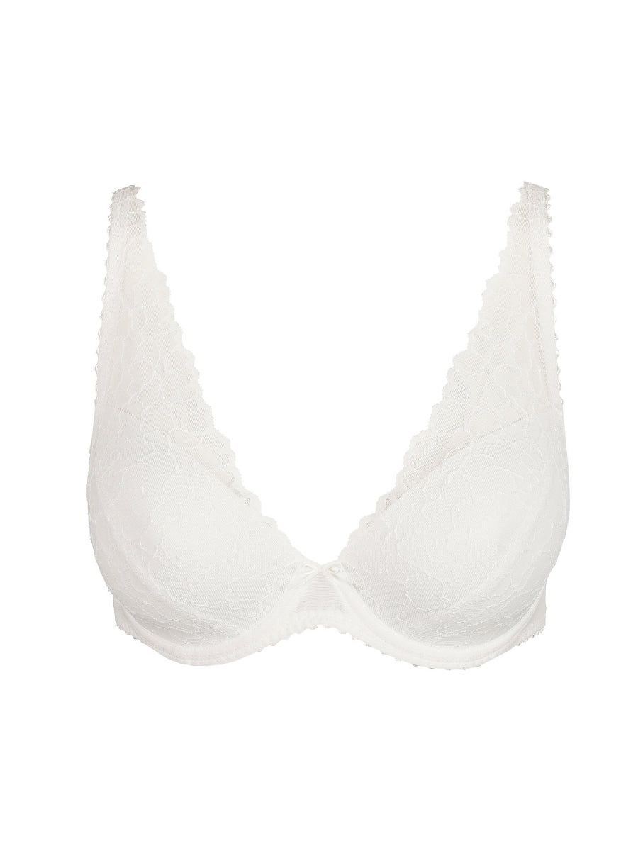 Azelie Padded Plunge Bra - Natural