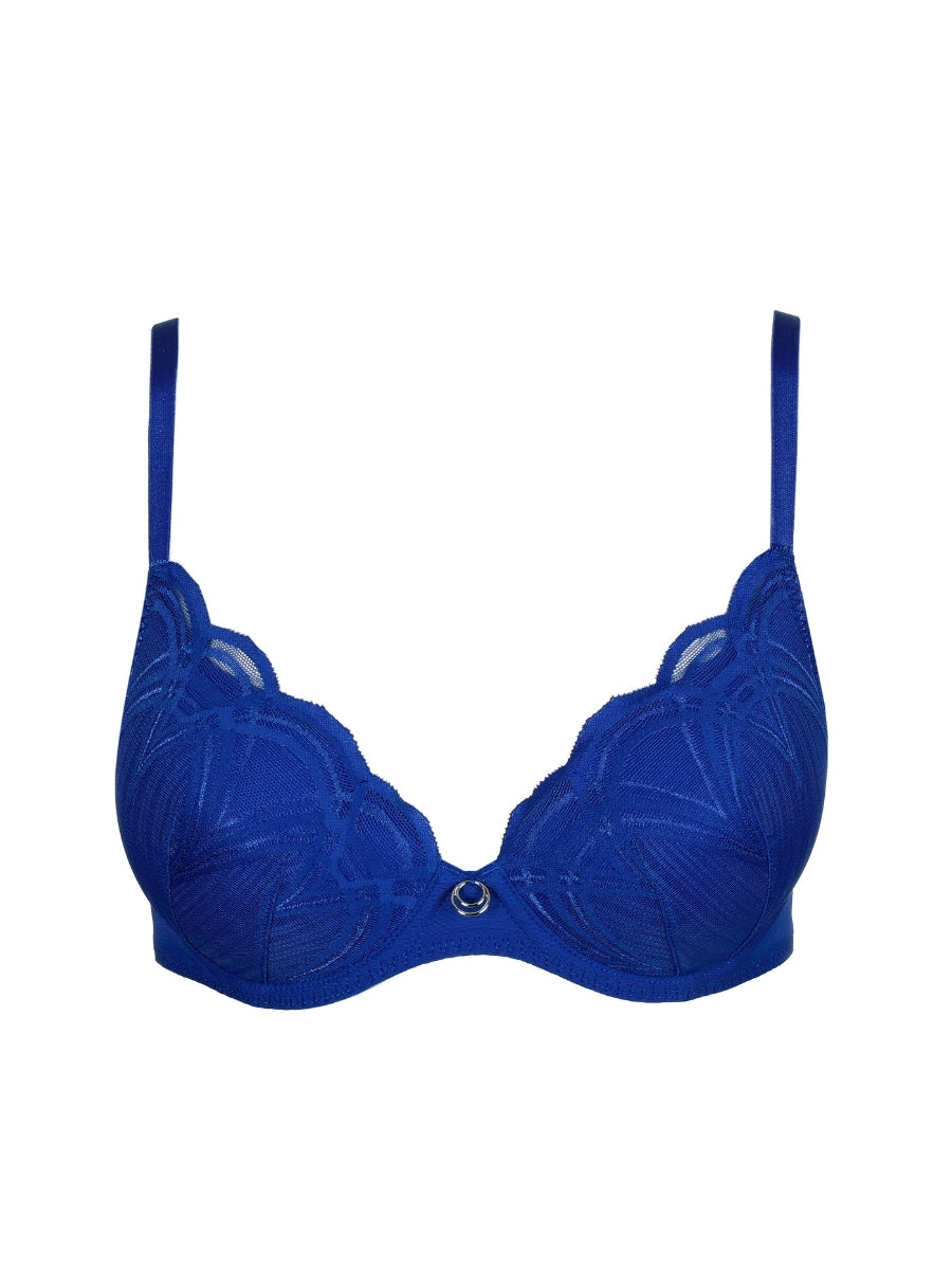 Cathia Padded Heartshape Bra - Stylo Blue
