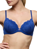 Cathia Padded Heartshape Bra - Stylo Blue