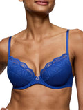 Cathia Push Up Bra - Stylo Blue