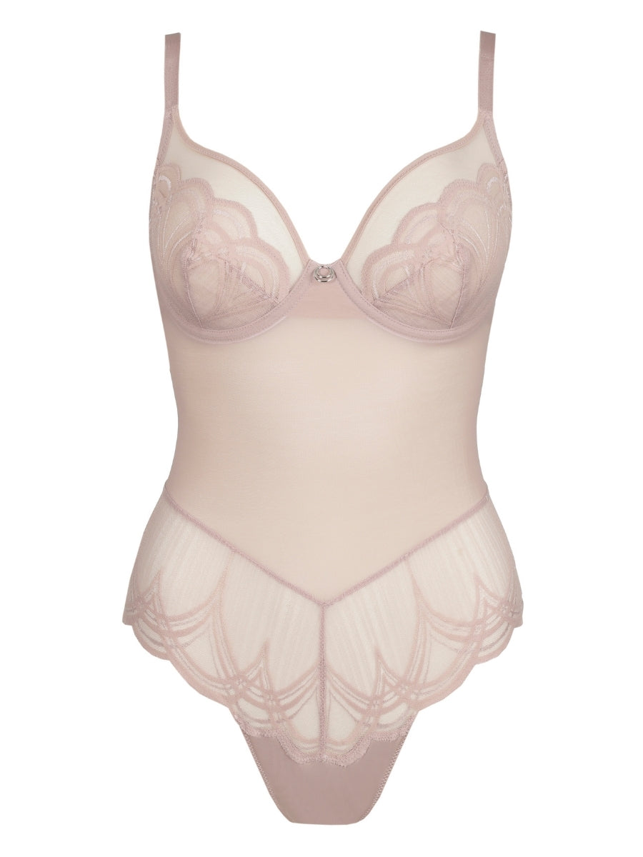 Cathia Plunge Bodysuit - Bois De Rose