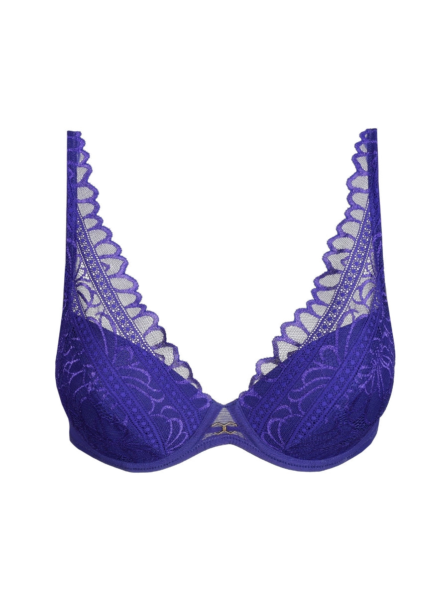 Cerina Padded Plunge Bra - Velvet Eclipse