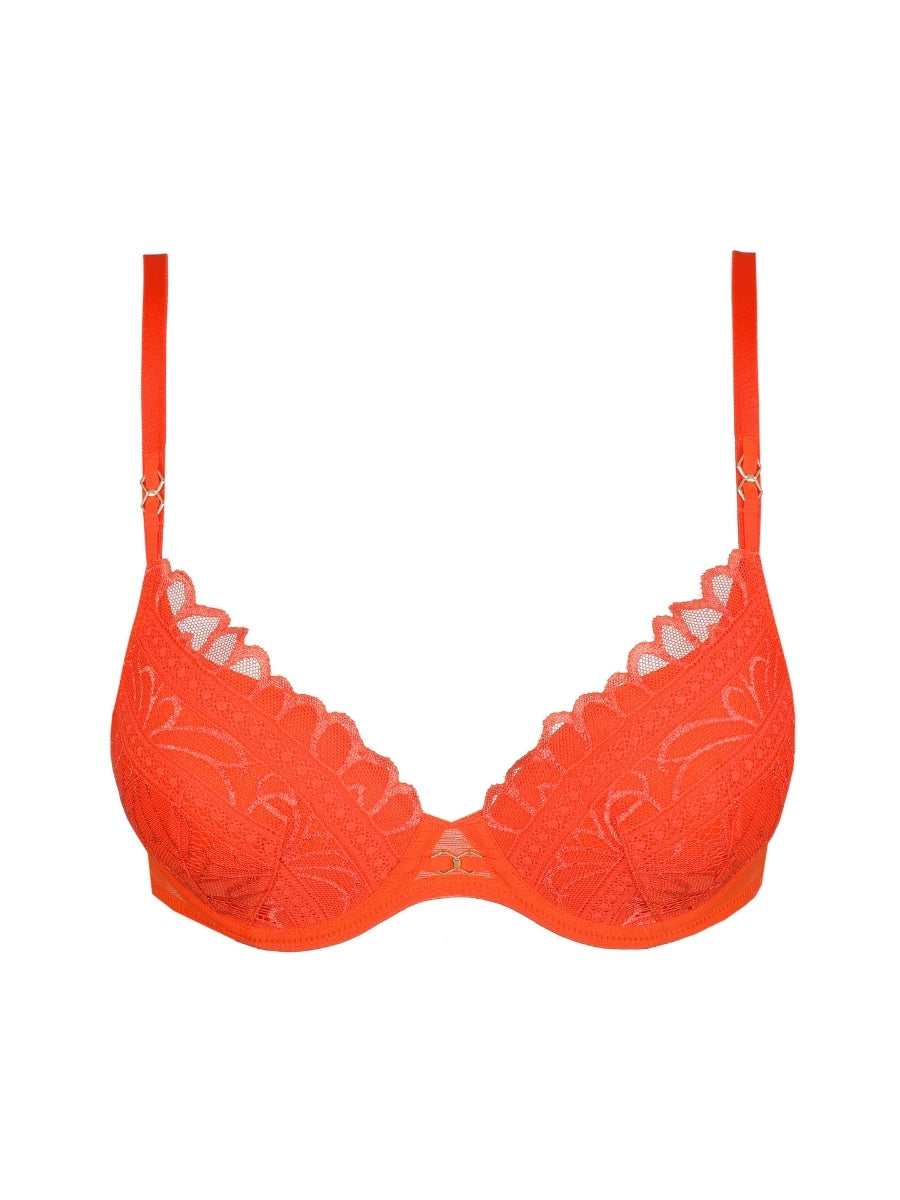 Cerina Padded Heartshape Bra - Clementine