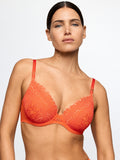 Cerina Padded Heartshape Bra - Clementine
