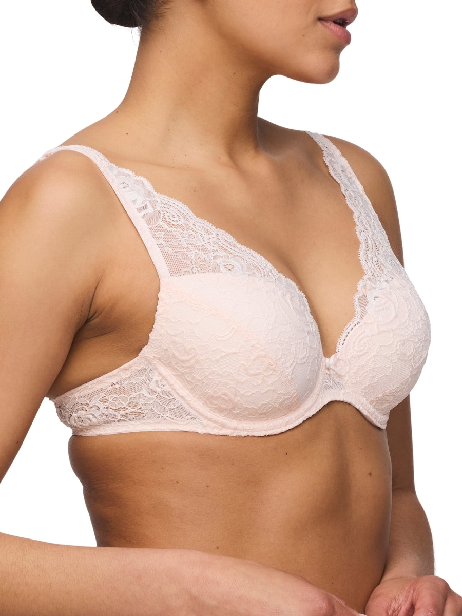 Cyrile Padded Plunge Bra - Crystal Pink