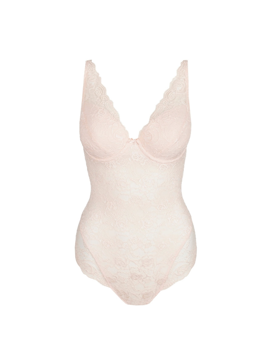 Cyrile Padded Plunge Body - Crystal Pink
