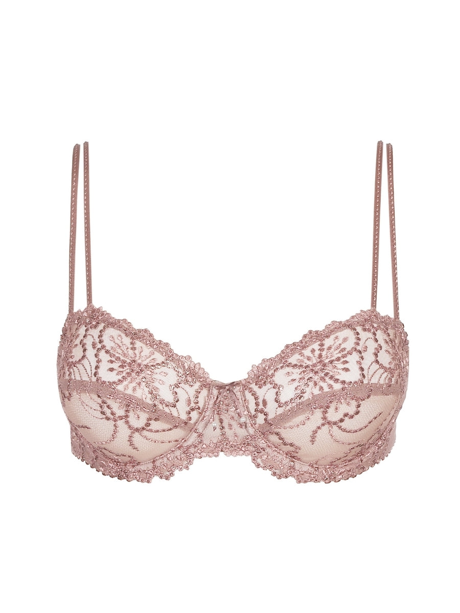 Jane Horizontal Seam Balcony Bra - Bois De Rose