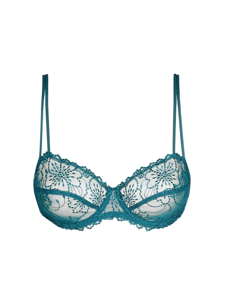 Jane Horizontal Seam Balcony Bra - Peacock