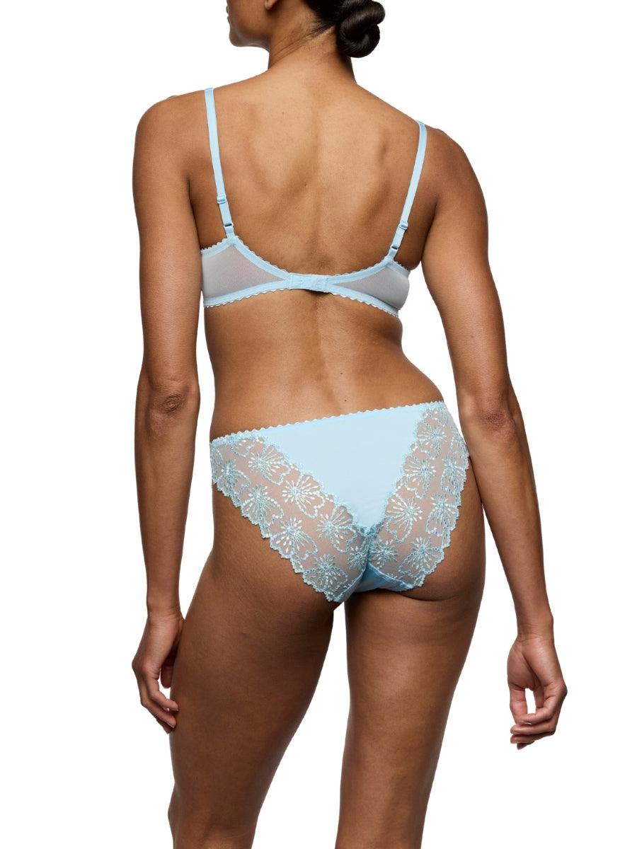 Jane Half Padded Balcony Bra - Milky Blue