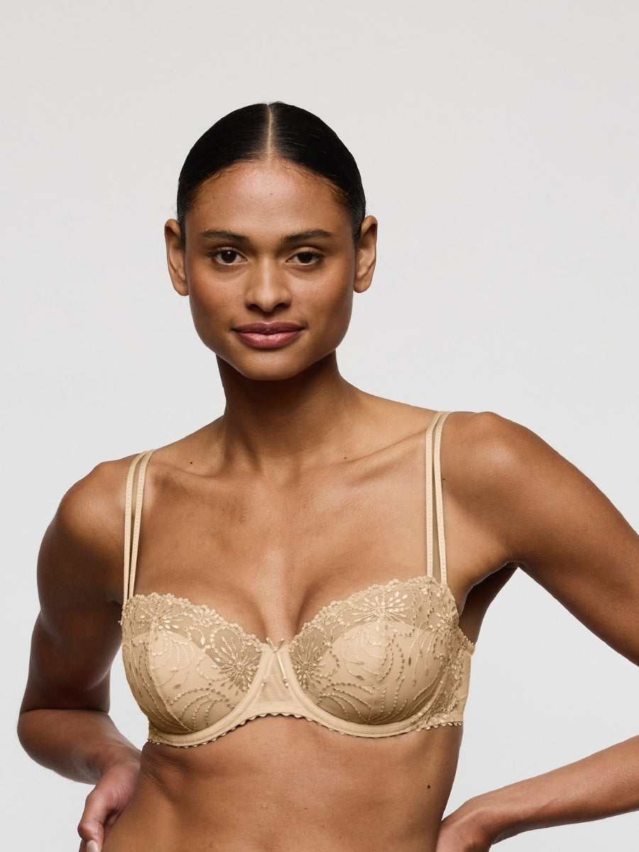 Jane Half Padded Balcony Bra - Sand