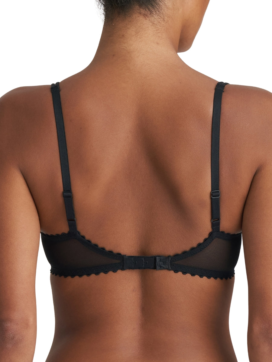 Jane Half Padded Balcony Bra - Black