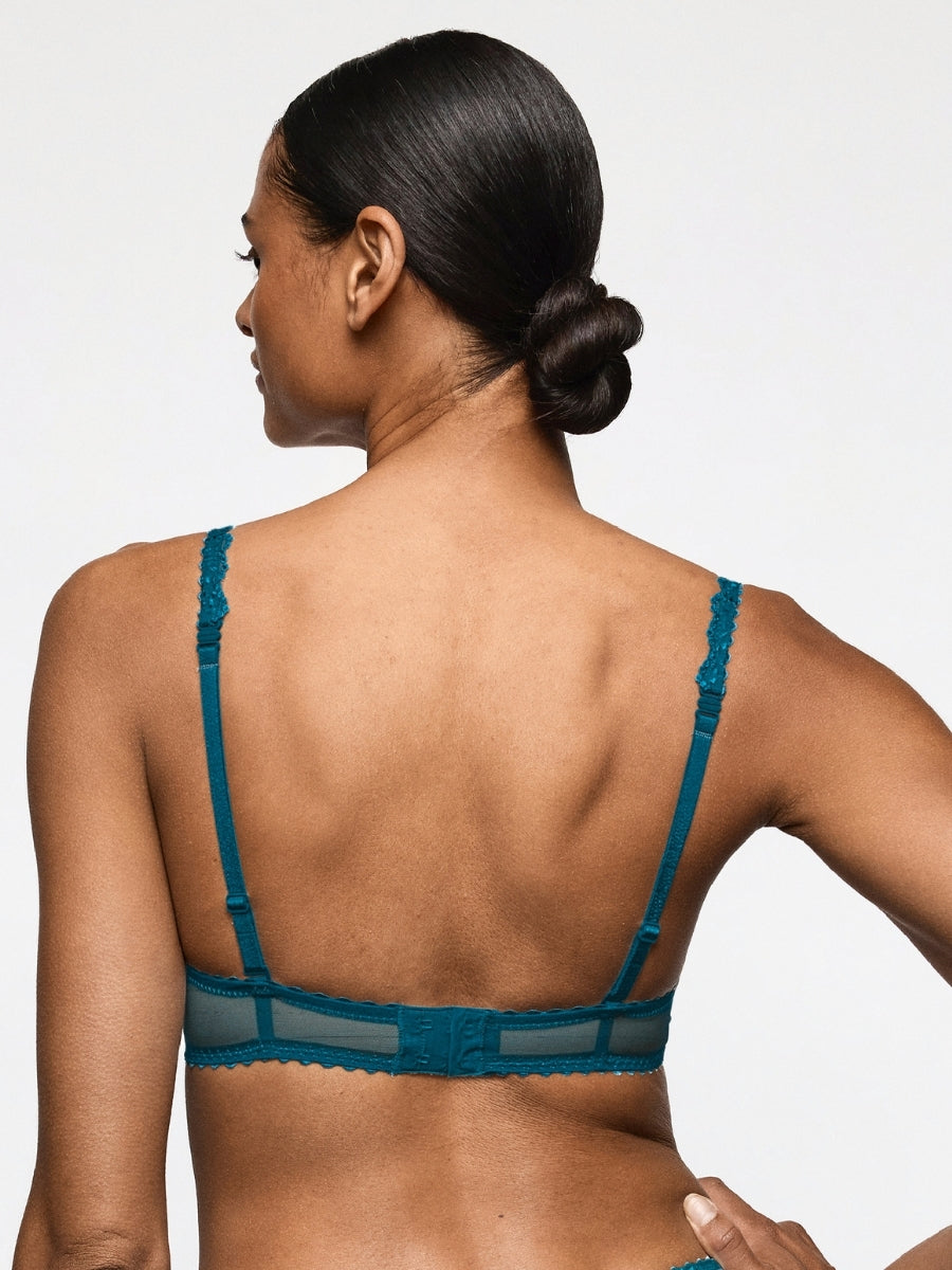 Jane Padded Heartshape Bra - Peacock
