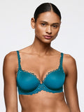 Jane Padded Heartshape Bra - Peacock