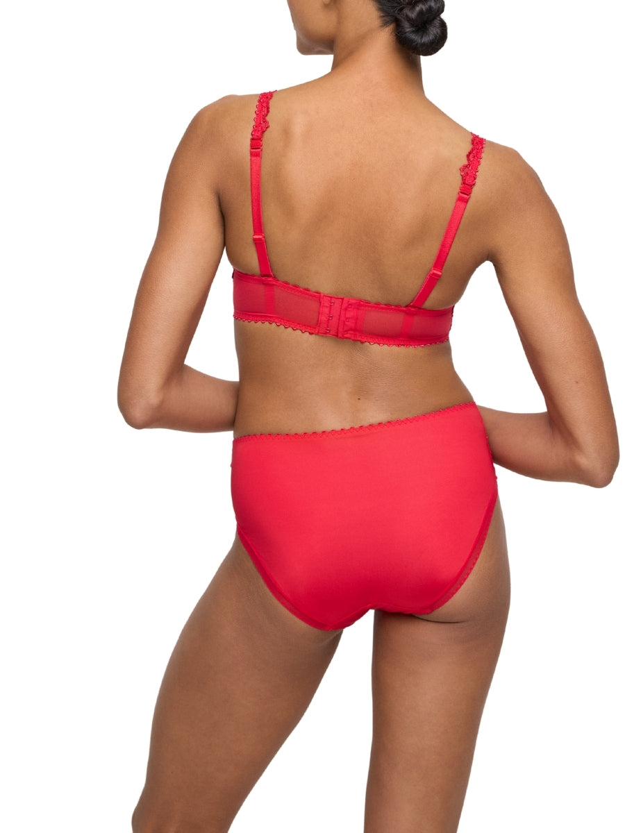 Jane Padded Heartshape Bra - True Red