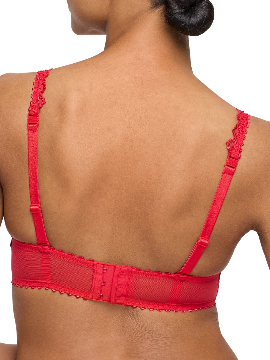 Jane Padded Heartshape Bra - True Red