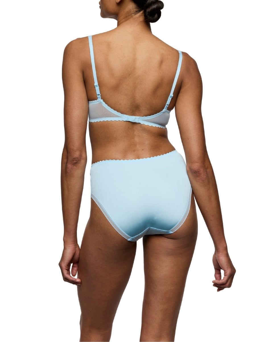 Jane Padded Balcony Bra - Milky Blue