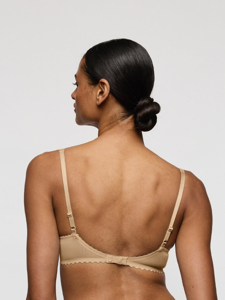 Jane Padded Balcony Bra - Sand