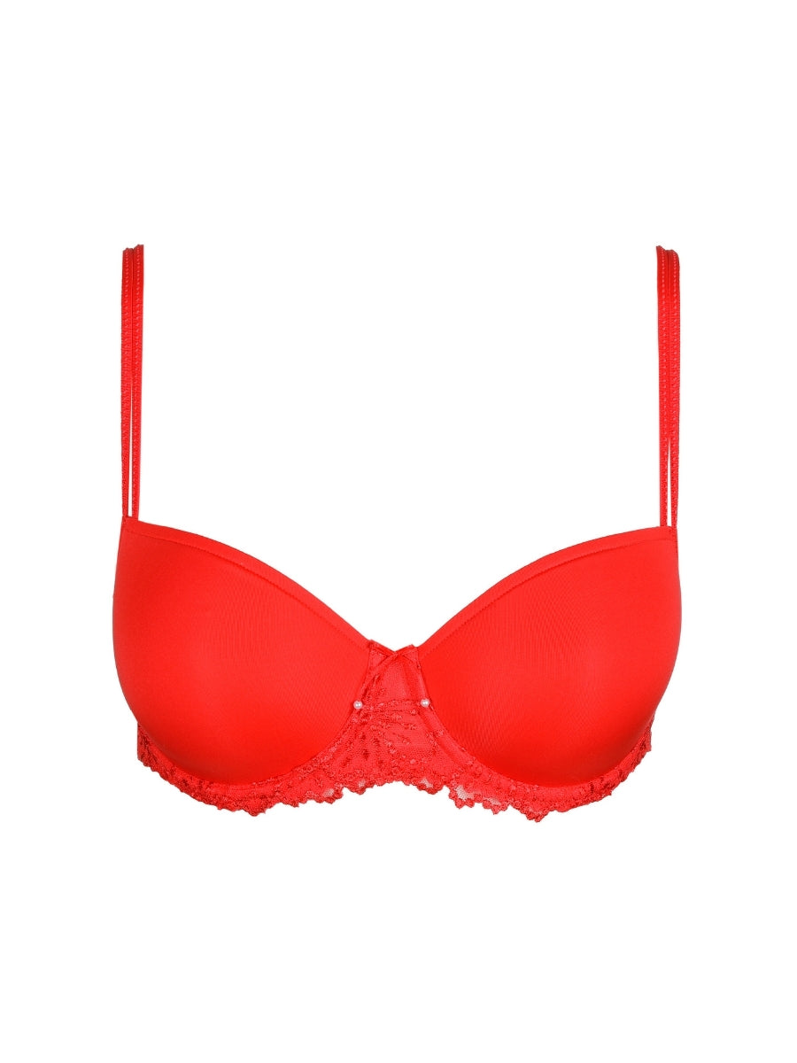 Jane Padded Balcony Bra - True Red