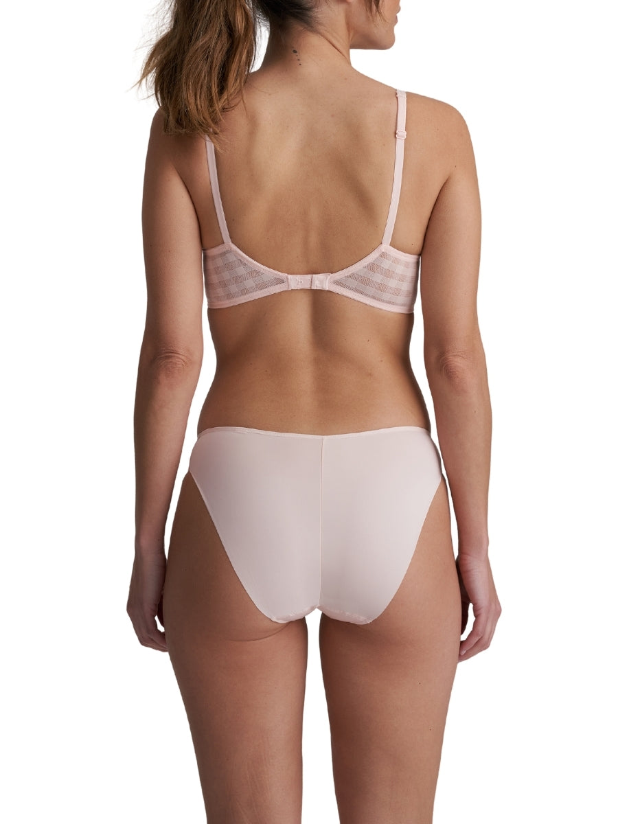 Jereme Half Padded Plunge Bra - Glossy Pink