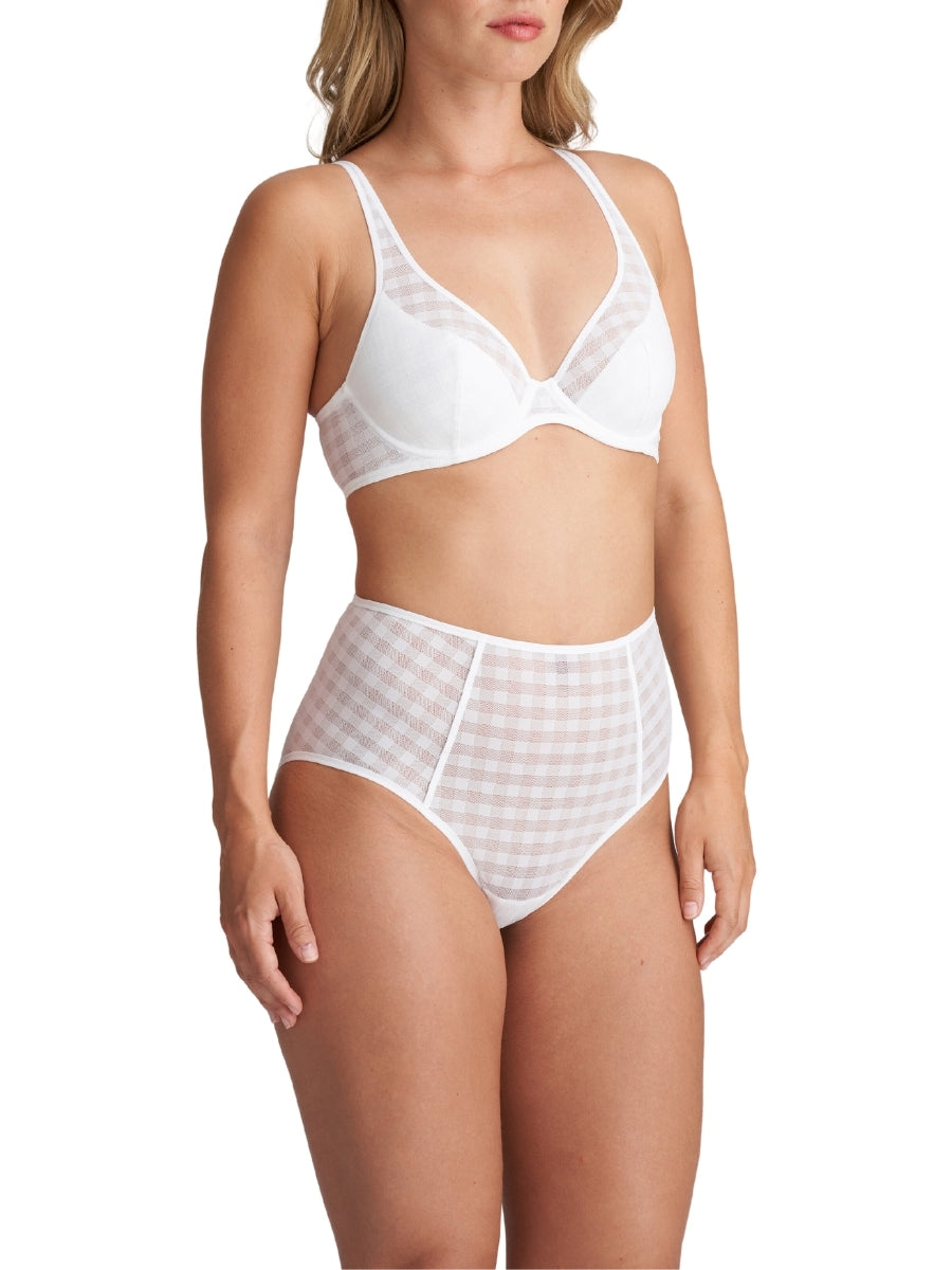 Jereme Half Padded Plunge Bra - White