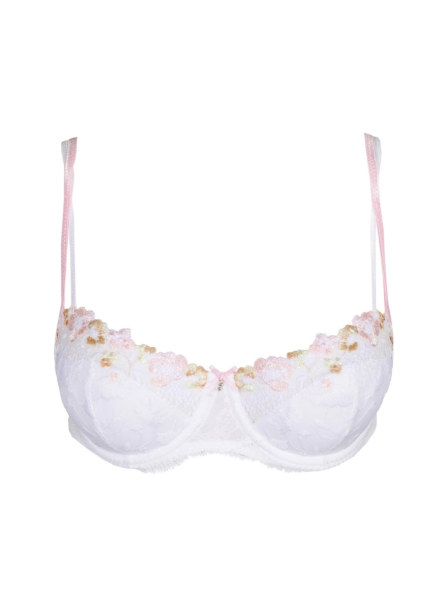 Lizelot Half Padded Balcony Bra - White