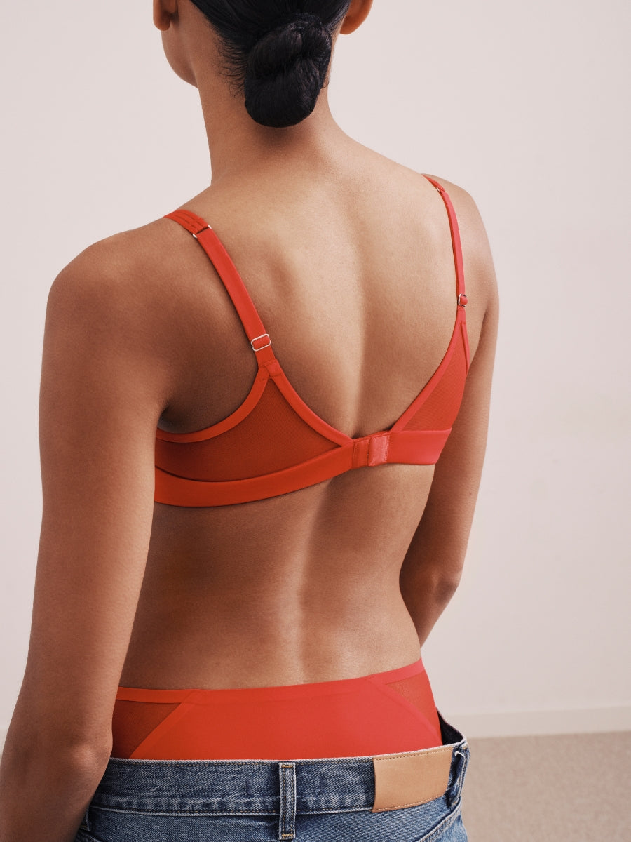 Louie Spacer Full Cup Bra - True Red