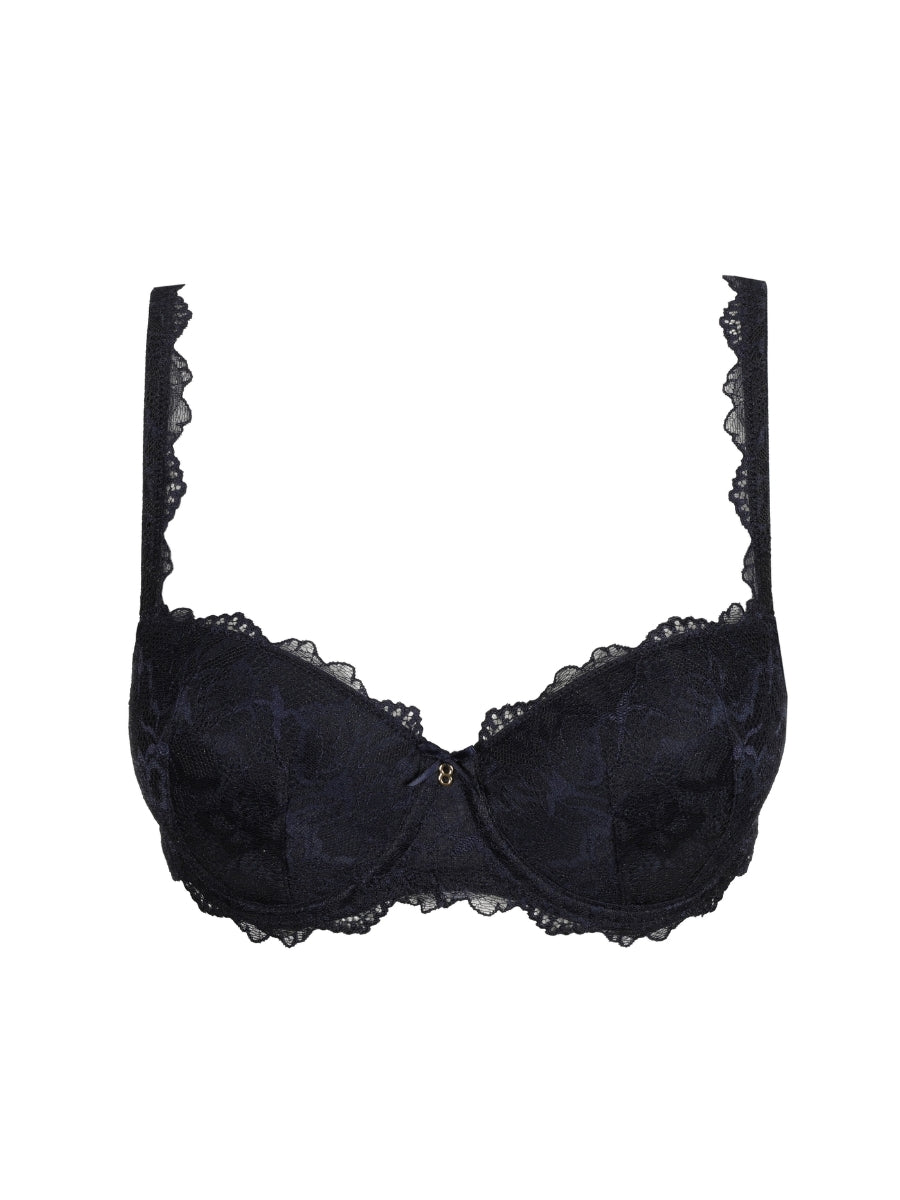 Manyla Padded Balcony Bra - Velvet Blue